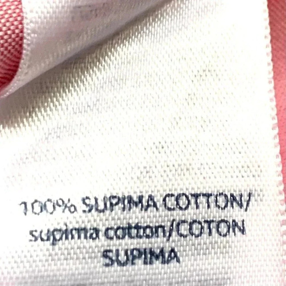 Buttoned Down Pink Long Sleeve Slim-Fit Buttons Up Size 15x34 Men's Shirt - Picture 7 of 7